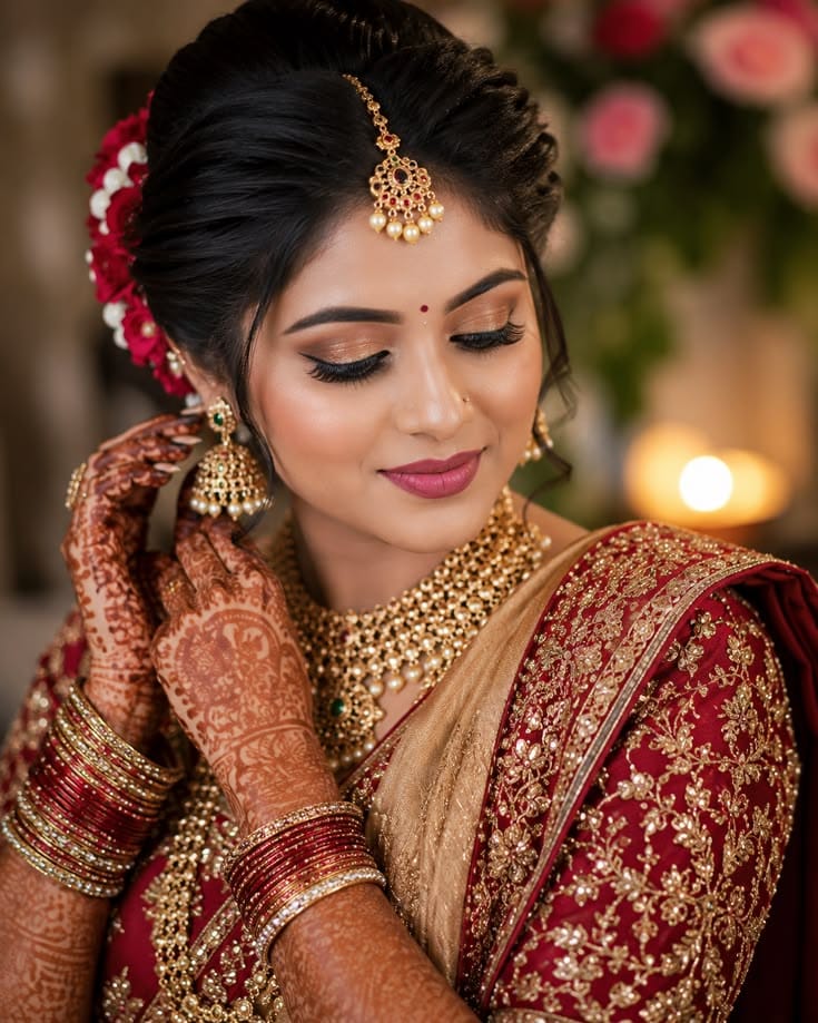 Glamorous photoshoot makeup by a makeup artist in mumbai